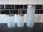 3 voorraadpotten ikea glas, Ophalen of Verzenden, Zo goed als nieuw, Glas, Pot, Bus of Blik