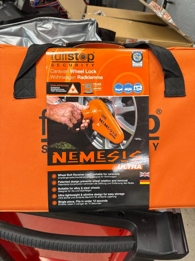 Fullstop Nemesis Ultra Caravan Wielklem SCM Goedgekeurd, Ophalen of Verzenden, Nieuw
