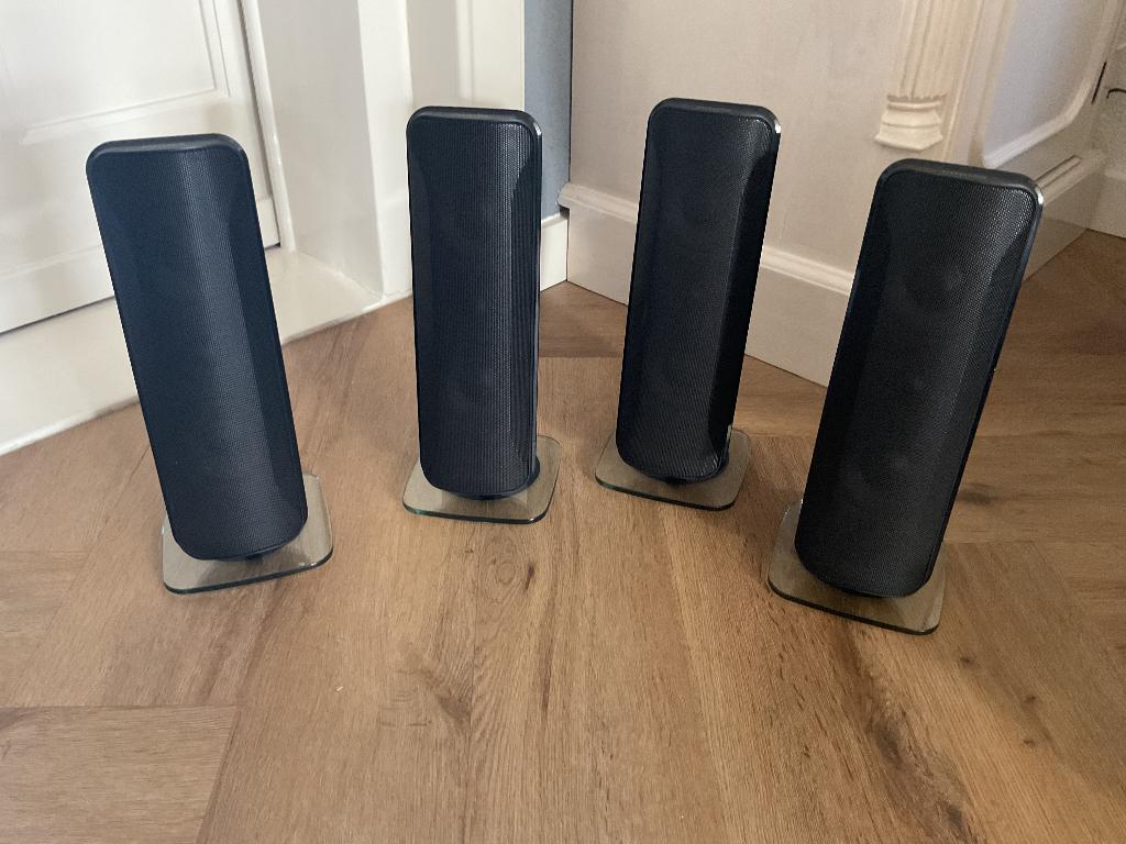 4 stijlvolle Philips luidsprekers - Topkwaliteit, Audio, Tv en Foto, Luidsprekers, Zo goed als nieuw, Front, Rear of Stereo speakers