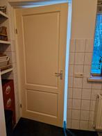 2 opdek deuren met panelen linksdraaiend., Ophalen, Binnendeur, 200 tot 215 cm