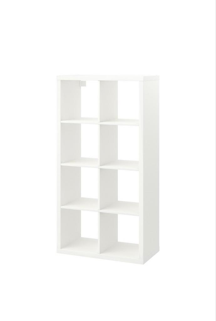 IKEA Kallax kast wit 2x4 vakken, Huis en Inrichting, Kasten | Boekenkasten, Gebruikt, 50 tot 100 cm, 100 tot 150 cm, 25 tot 50 cm