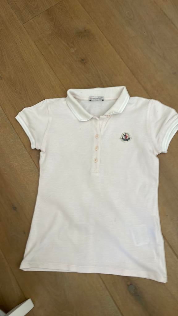 Moncler polo 8 jaar, Ophalen of Verzenden, Zo goed als nieuw, Meisje, Shirt of Longsleeve