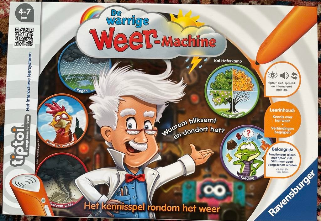 Tiptoi De Warrige Weer-Machine, Kinderen en Baby's, Speelgoed | Educatief en Creatief, Ophalen, Zo goed als nieuw, Ontdekken