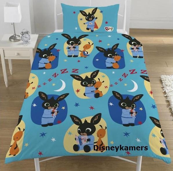 Bing Konijn Dekbedovertrek 135 x 200 cm - Bing All Over, Kinderen en Baby's, Kinderkamer | Beddengoed, Overige kleuren, Jongetje of Meisje