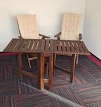 Houten tuinstoelen en tafel van IKEA, Ophalen, Gebruikt, Hout, Verstelbaar