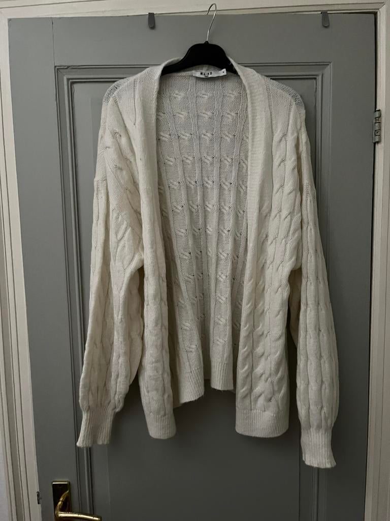 Nieuwe naked vest gebroken wit maat M 38/40 kabel winter, Ophalen of Verzenden, Nieuw