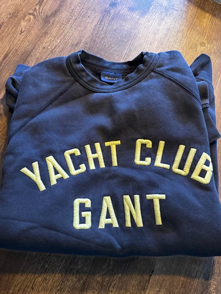 GANT Trui 'Yacht Club' - Nauwelijks gedragen, Kleding | Heren, Truien en Vesten, Verzenden, Zo goed als nieuw, Overige maten, Blauw