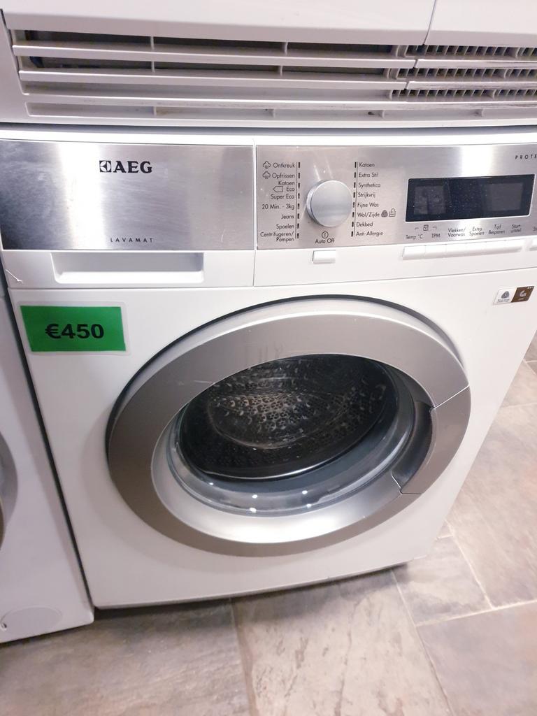 Wasmachine AEG ️10kg️️ ️️✅️A++ Protex Plus INC GARANTIE, Witgoed en Apparatuur, Ophalen, Zo goed als nieuw, Voorlader, 85 tot 90 cm