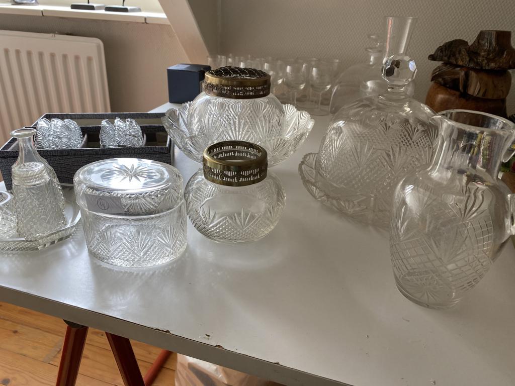 kristallen servies, Antiek en Kunst, Ophalen