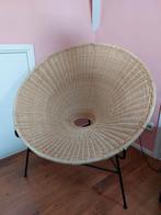 Rieten stoel, Huis en Inrichting, Ophalen, Zo goed als nieuw, Zwart, Eén