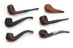Lot van zes vintage tabakspijpen, Verzamelen, Ophalen of Verzenden, Gebruikt, (Water)pijp