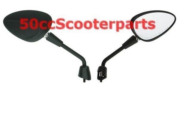 Spiegels Kort Mat Zwart Vespa Sprint 38432, Ophalen of Verzenden, Veen, Info@veen.nl, Veen