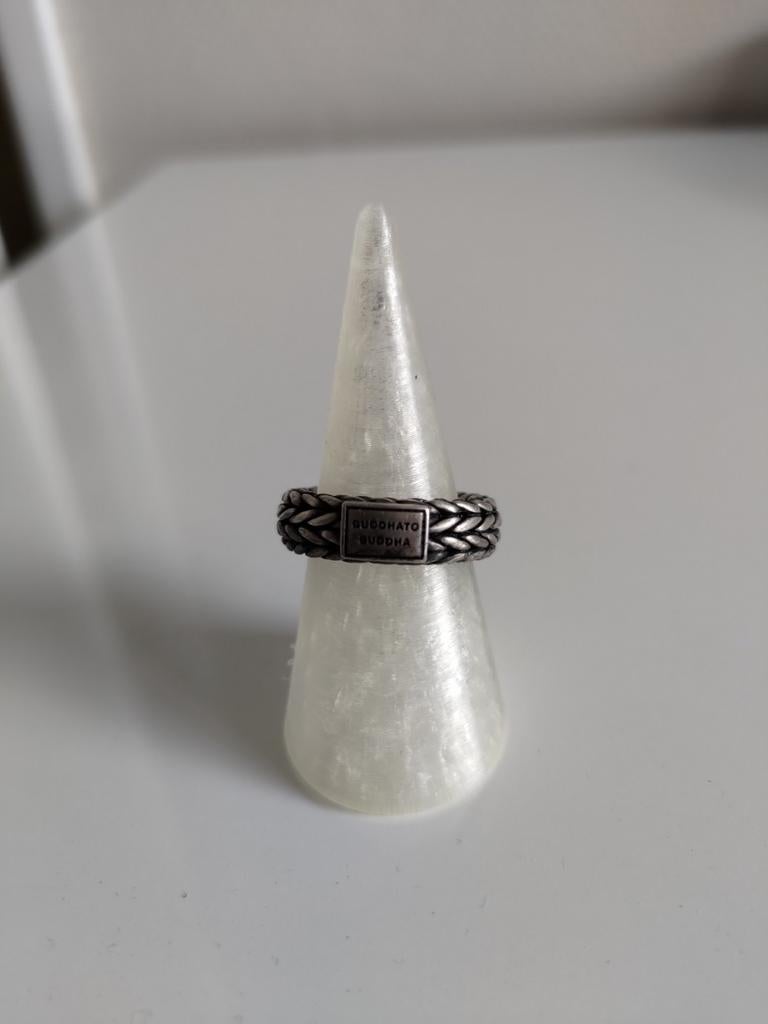 Buddha to Buddha 925 Zilveren Ring Maat 19, Ophalen of Verzenden