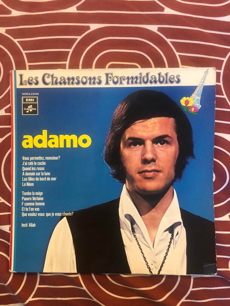 Lp Adamo Les Chansons formidables (1973), Ophalen, 1970 - 1979, Gebruikt, 12 inch