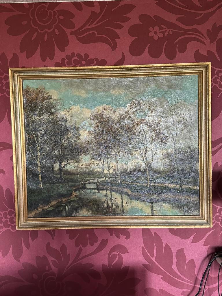 Tinus de Jong olie schilderij, Ophalen