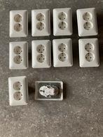 Dubbele wandcontactdozen 10 stuks, Ophalen, Nieuw