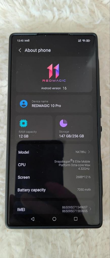 Red Magic 10 Pro, Ophalen of Verzenden, Zo goed als nieuw, 6 megapixel of meer, Overige modellen