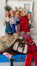 Vintage Barbie Sindy Fleur Dolls in koffertje + extra’s, Ophalen of Verzenden, Gebruikt