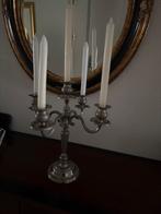 Zilveren kandelaar voor 5 kaarsen, Ophalen, Zilver