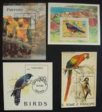 - 699 - 4 Blokjes met Vogels., Verzenden, Gestempeld, Dier of Natuur