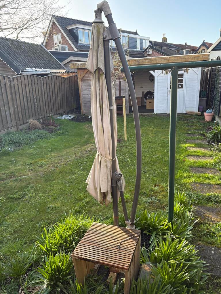 Zweefparasol, Ophalen, Gebruikt, Zweefparasol