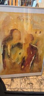 Abstract Schilderij in Warme Tinten - Gesigneerd 'corry', Ophalen