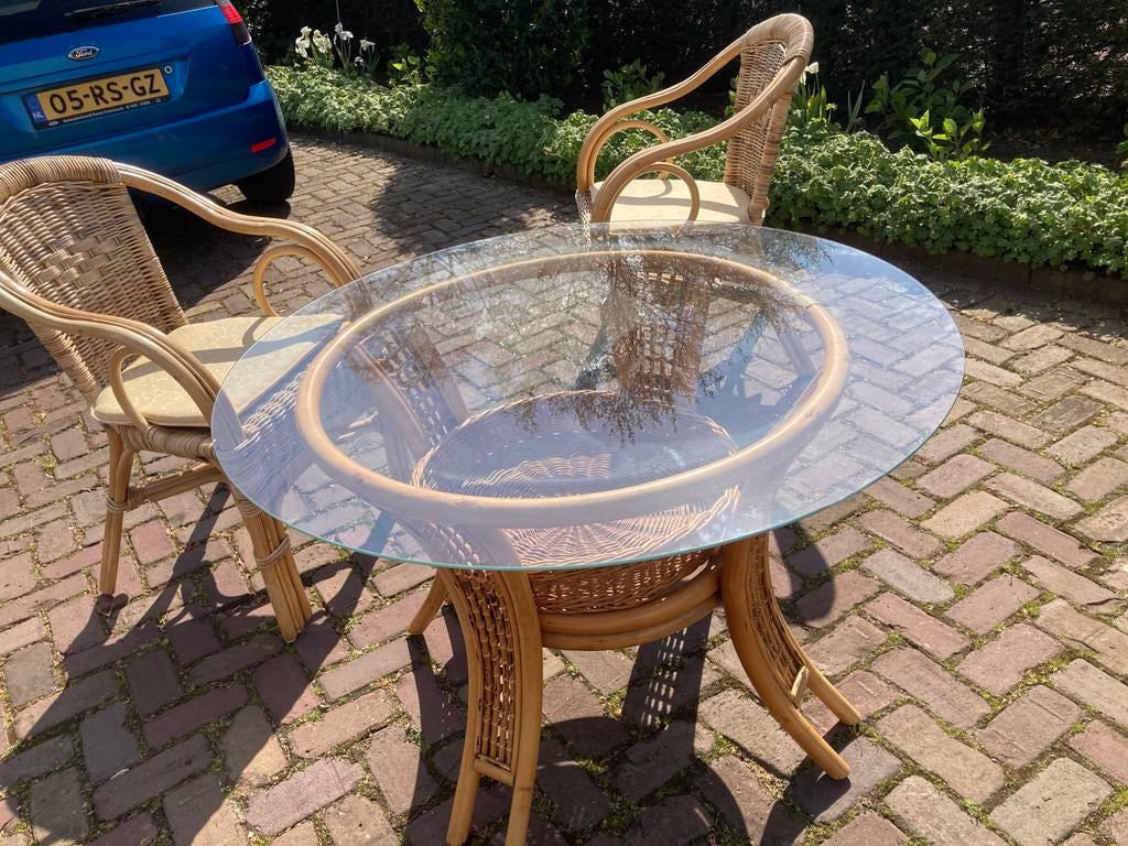 Tuinset, Tuin en Terras, Tuintafels, Ophalen, Zo goed als nieuw, Rond