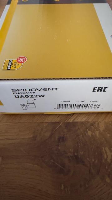 Spirovent lucht ontluchter. / afscheider, Nieuw, Ophalen of Verzenden, Minder dan 3 jaar oud, Minder dan 20 liter