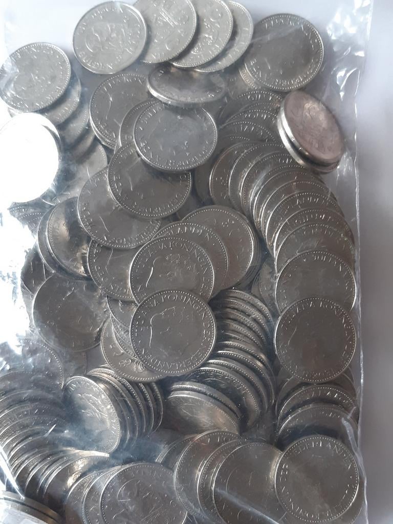 160 juliana guldens nikkel kk f.11.7.n2, Ophalen, Koningin Juliana, 1 gulden