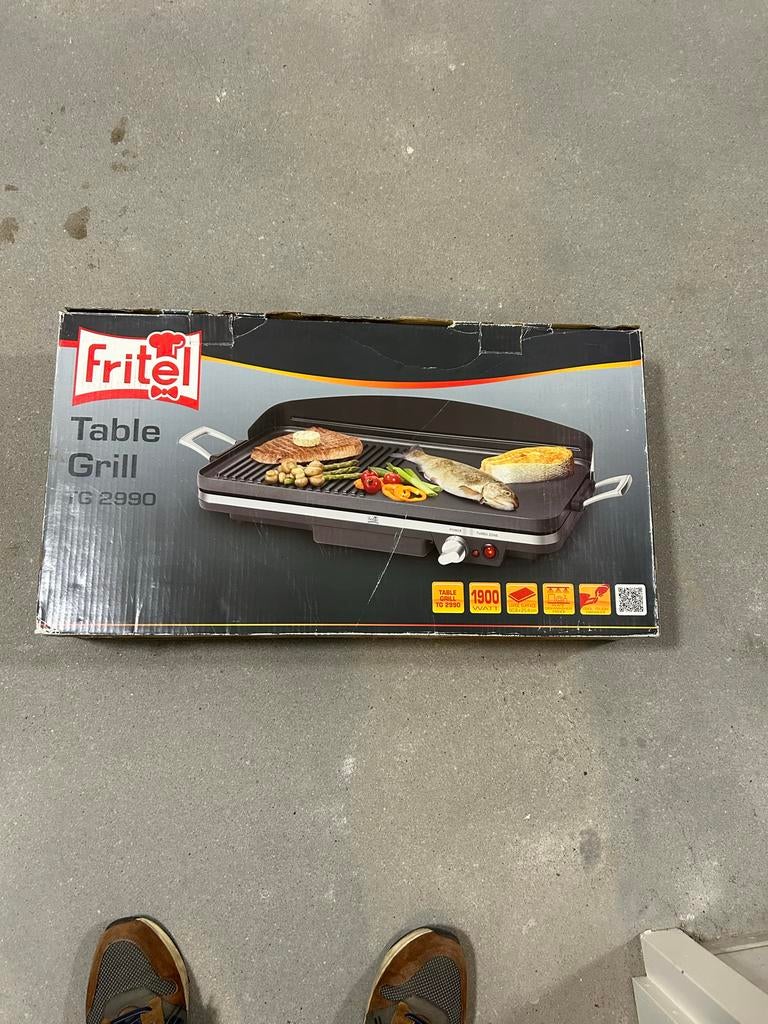 Fritel Table Grill TG 2990 - Nieuw in doos, Ophalen of Verzenden, Zo goed als nieuw, Tafelgrill