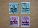 DUITSE RIJK BEZETTING BELGIE 4 Postzegels, Ophalen of Verzenden, Duitse Keizerrijk, Gestempeld