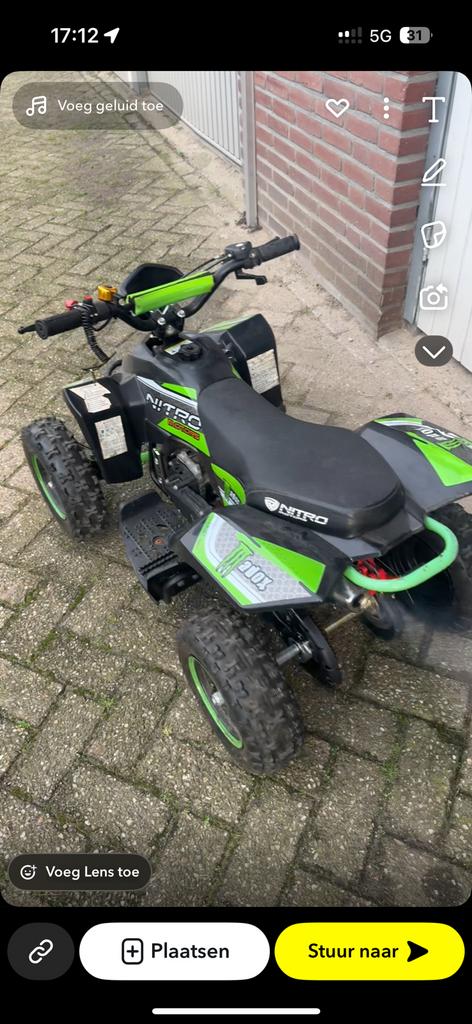Leuke 49cc quad helemaal gereviseerd nieuwe banden ZSM WEG!!, Ophalen, Zo goed als nieuw, Overige typen