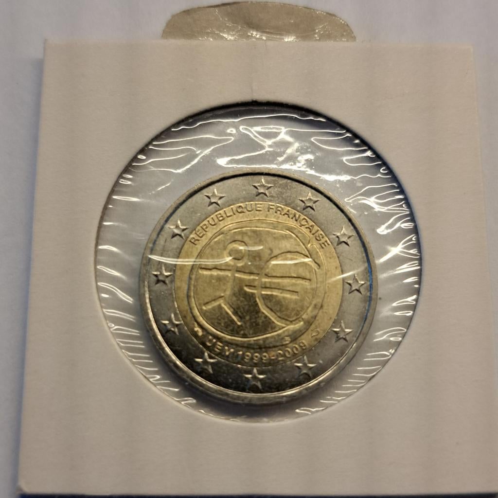 2 Euro Frankrijk 2009 - 10 jaar EMU, Ophalen of Verzenden, Frankrijk, 2 euro, Losse munt