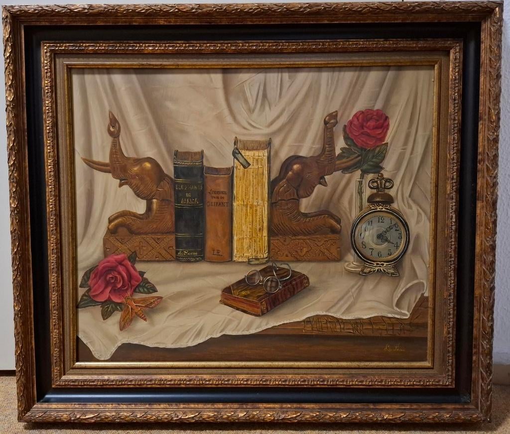 Schilderij 77,5 x 67,5 cm, Antiek en Kunst, Ophalen of Verzenden