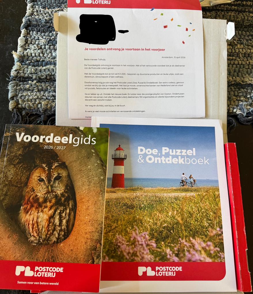 Voordeelgids postcodeloterij nieuw, Drie personen of meer, Kortingsbon