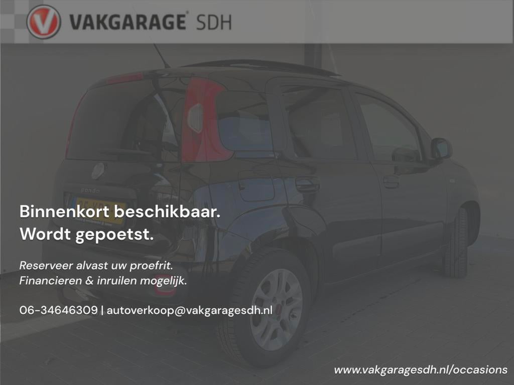 Fiat Panda 0.9 TwinAir Lounge|Panoramadak|Automaat|Trekhaak|, Auto's, Fiat, Euro 5, Zwart, Panda, Zwart