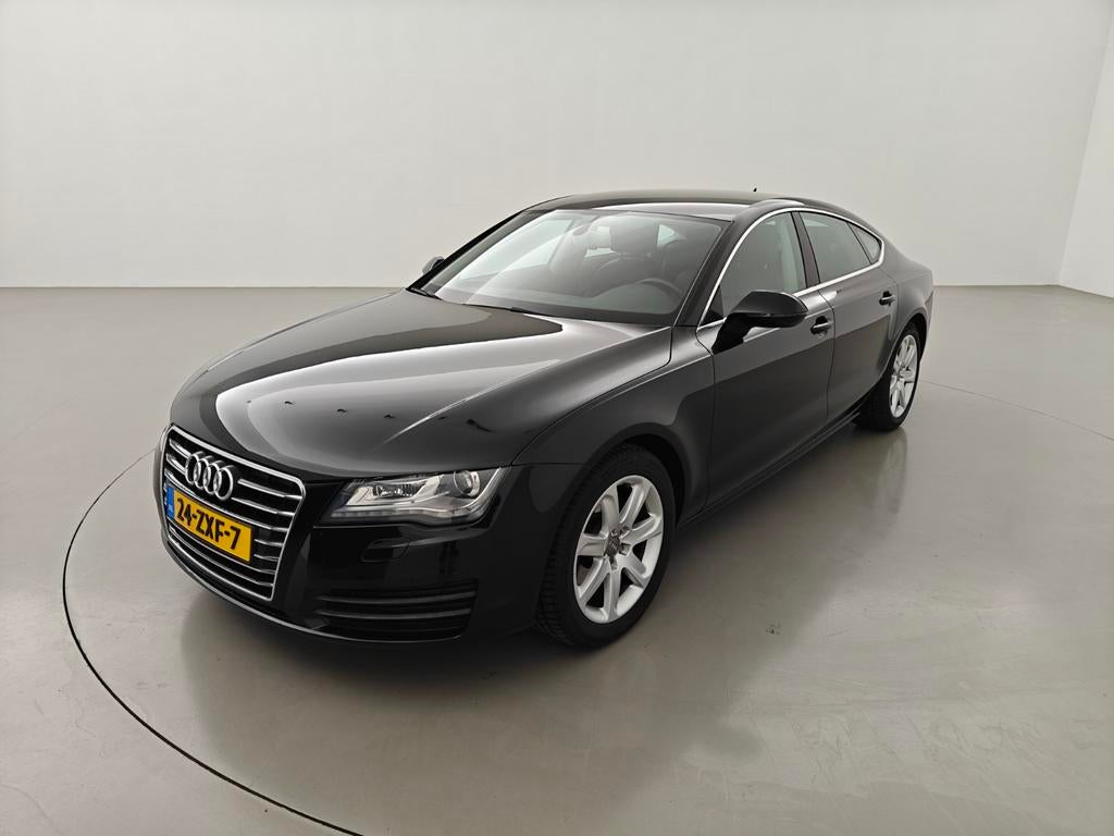 Audi A7 2.8FSI 150KW Multitronic 2013 Zwart, Auto's, Zwart, 2773 cc, Zwart, Dealer onderhouden
