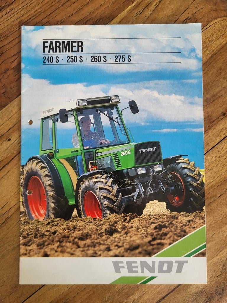 tractor folder Fendt Farmer 240 S, 250 S, 260 S, 275 S, Boeken, Ophalen of Verzenden, Zo goed als nieuw