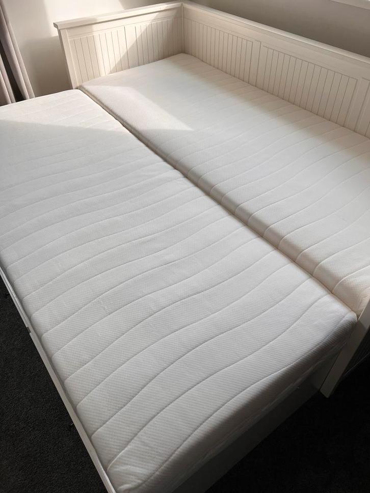 IKEA Hemnes bedframe, Huis en Inrichting, Slaapkamer | Bedden, Gebruikt, Tweepersoons, 80 cm, 200 cm, Hout, Wit, Ophalen