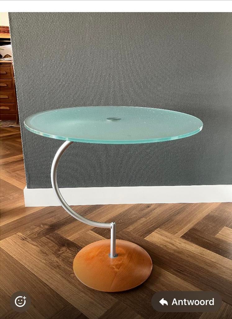 Van Bree bijzettafel model Tango, Huis en Inrichting, Tafels | Bijzettafels, Ophalen, Minder dan 55 cm, Gebruikt, Rond