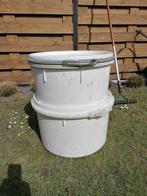 2x Afsluitbare Ton Tonnen Voer Voerton +- 40 liter Silo, Ophalen of Verzenden