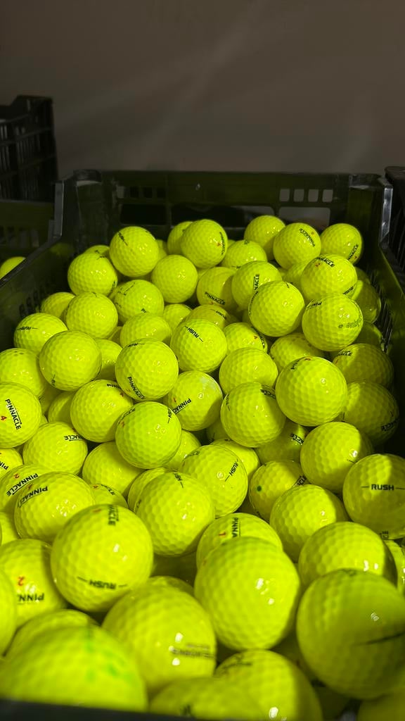 50 Stuks Pinnacle Rush Gele Golfballen AAAA, Ophalen of Verzenden, Zo goed als nieuw, Bal(len)