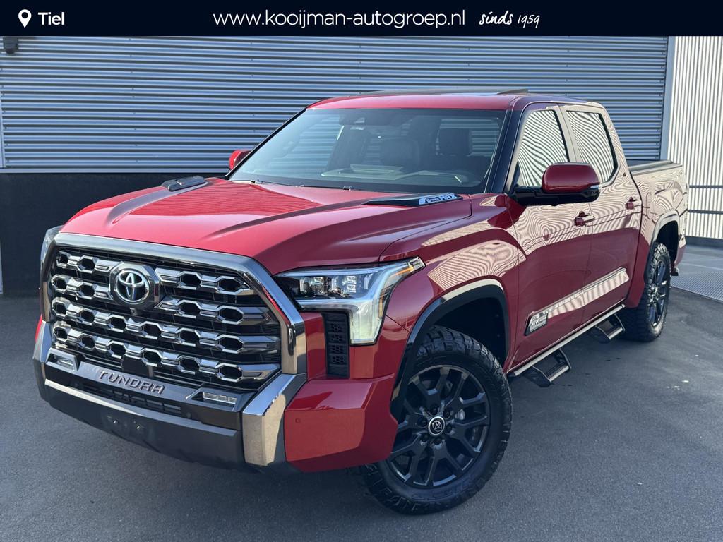 Toyota Tundra 3.5L Hybrid Platinum Crew Max Full-option! 5-Z, Auto's, Stof, Gebruikt, Overige carrosserieën, Overige brandstoffen