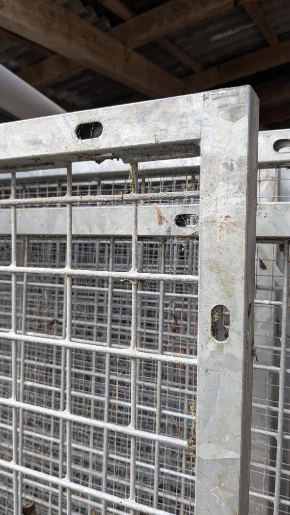 Vogel ren 11 delig, Dieren en Toebehoren, Vogels | Hokken en Kooien, Ophalen, Zo goed als nieuw, Aluminium, Volière