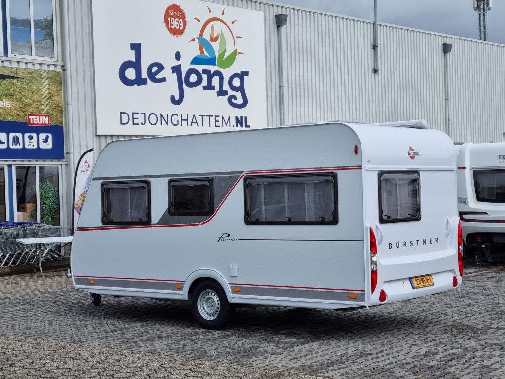 Bürstner Premio 395 TS Cassette luifel-Voortent, Caravans en Kamperen, Schokbreker, Bedrijf, Treinzit, Bürstner