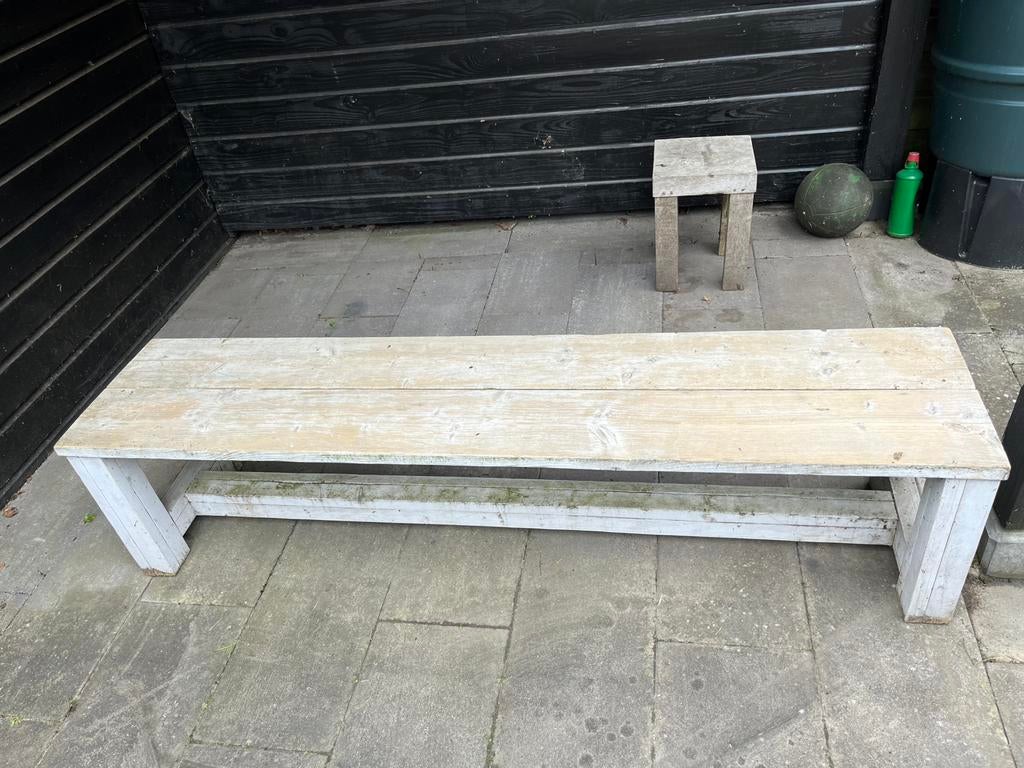 Tuinbankje te koop, Tuin en Terras, Tuinbanken, Ophalen, Gebruikt, Hout