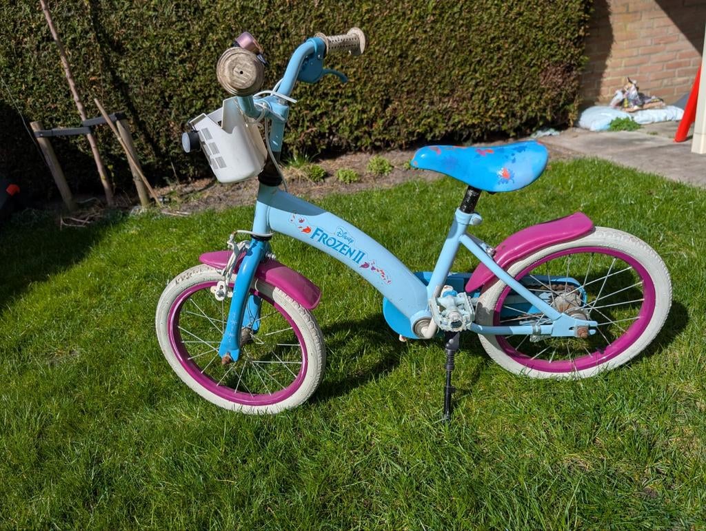 Kinderfiets 16 inch Frozen, Fietsen en Brommers, Fietsen | Kinderfietsjes, Ophalen, Gebruikt, 16 tot 20 inch