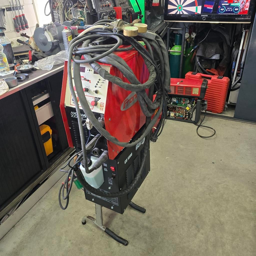 Fronius Magicwave 2000 AC DC Tig lasapparaat met waterkoeler, Ophalen, Gebruikt, 150 tot 250 ampère, Tig