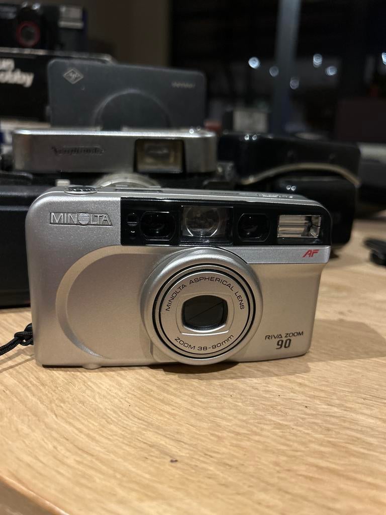 Minolta Riva Zoom 90 Compact Camera - Zo goed als nieuw, Audio, Tv en Foto, Fotocamera's Analoog, Ophalen of Verzenden, Zo goed als nieuw