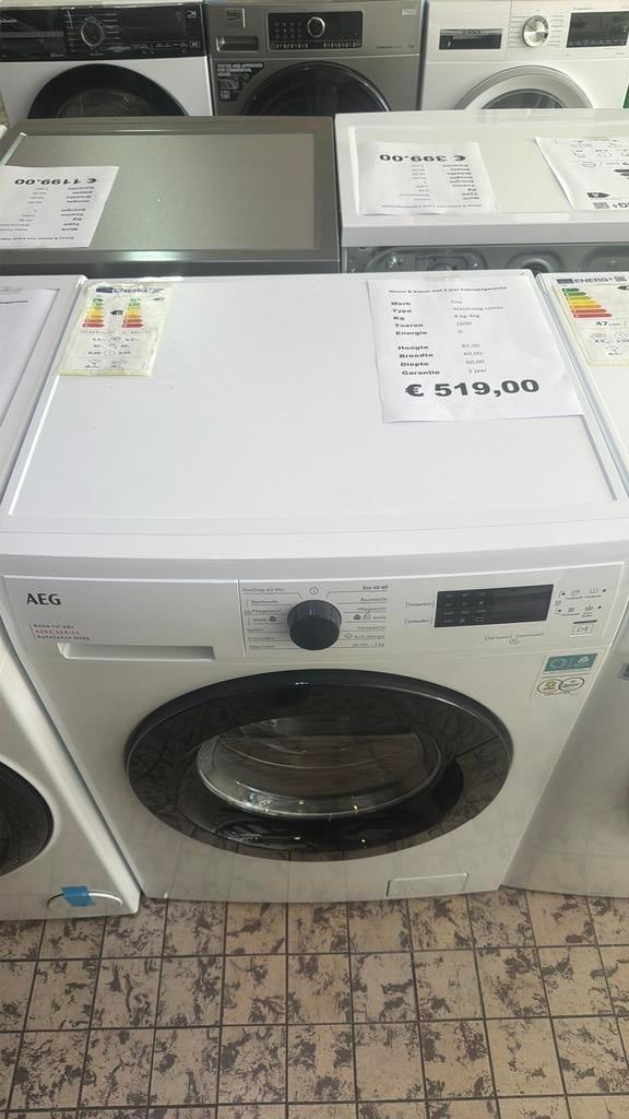 Wasdroogcombinatie aeg 8-4 kg nieuw 1400 toeren